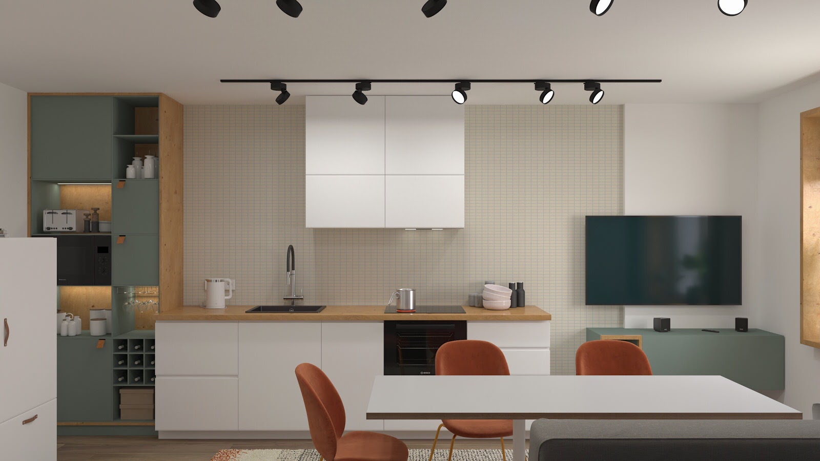 Кухня комбо из ИКЕА и заказной мебели