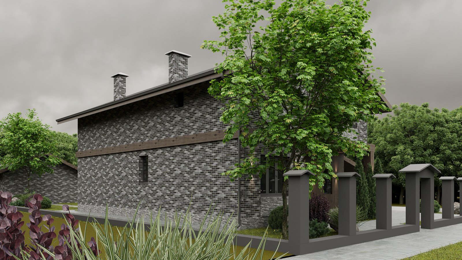 2-этажный дом со вторым светом