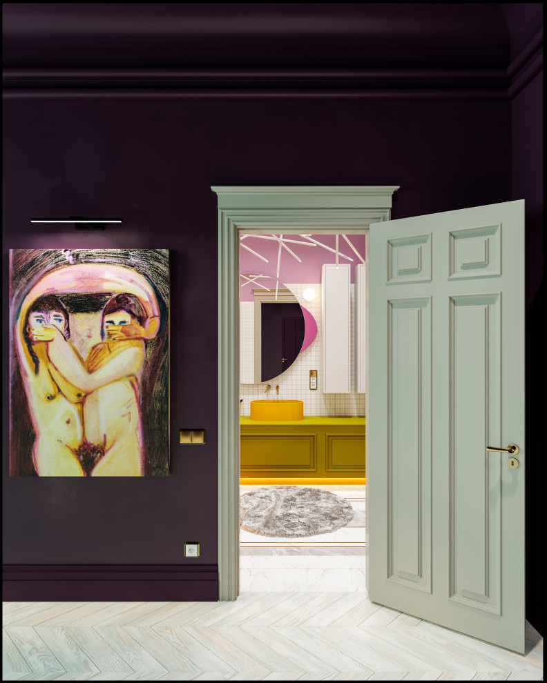 Дизайн не для всех в 3-хкомнатной сталинке 120 м2 на Малой Ордынке