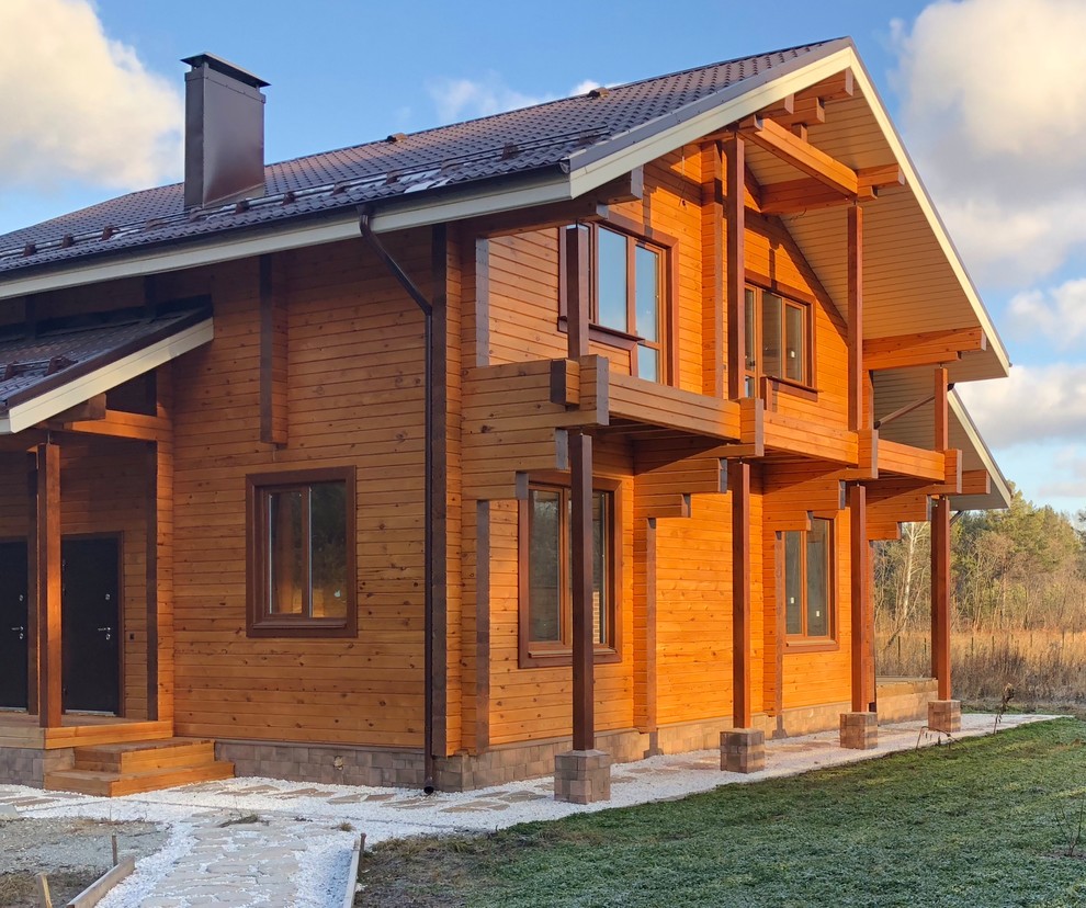 Дом из профилированного бруса камерной сушки