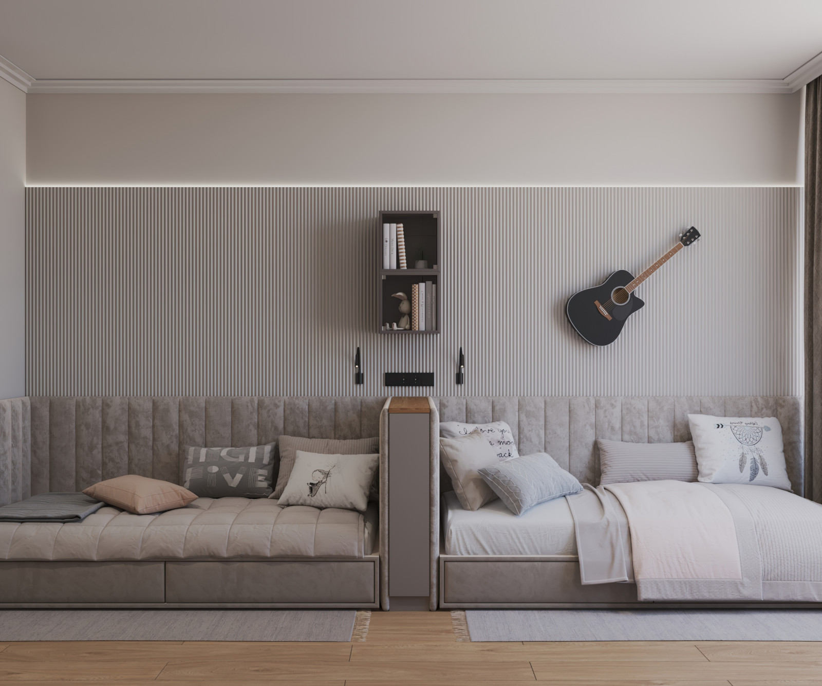 Обложка проекта: Дизайн-проект квартиры для семьи с 4 сыновьями