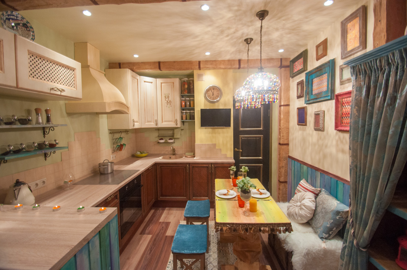 Кухня в стиле бохо-шик