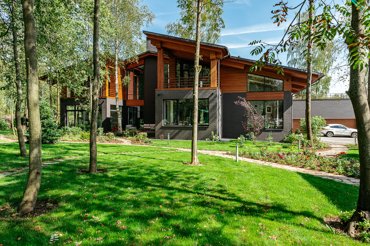 Обложка проекта: Дом в стиле Райта. 2021