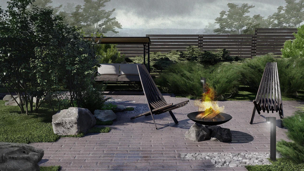 Вид на кострище