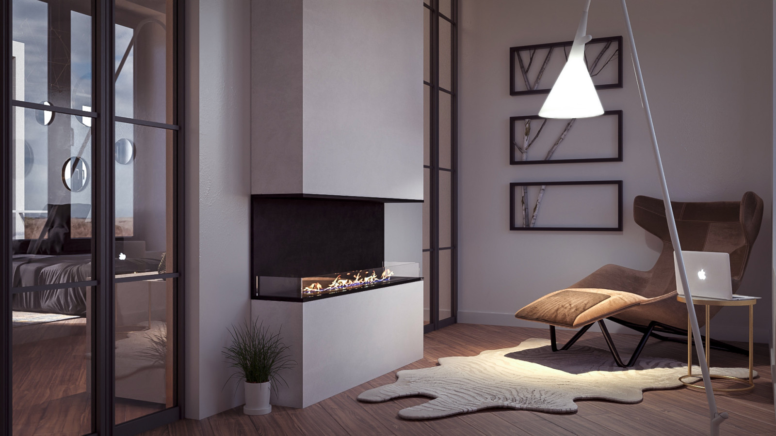 Разработка визуальной концепции шоурума (167 м2) для застройщика в г. Уфа