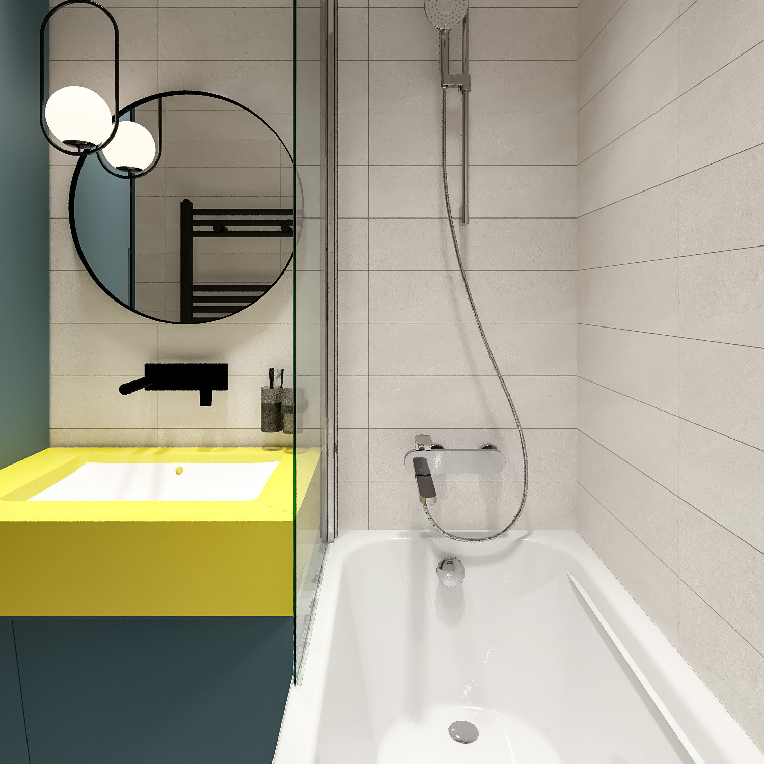 2020. 05. 02. Проект дизайна интерьера квартиры (ванная комната и санузел)