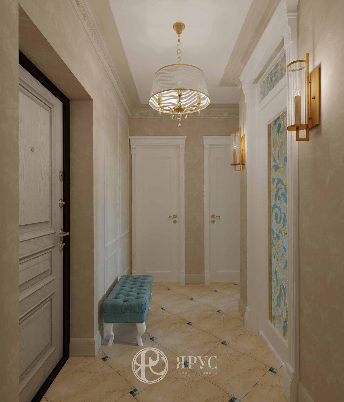 Дизайн-проект однокомнатной квартиры