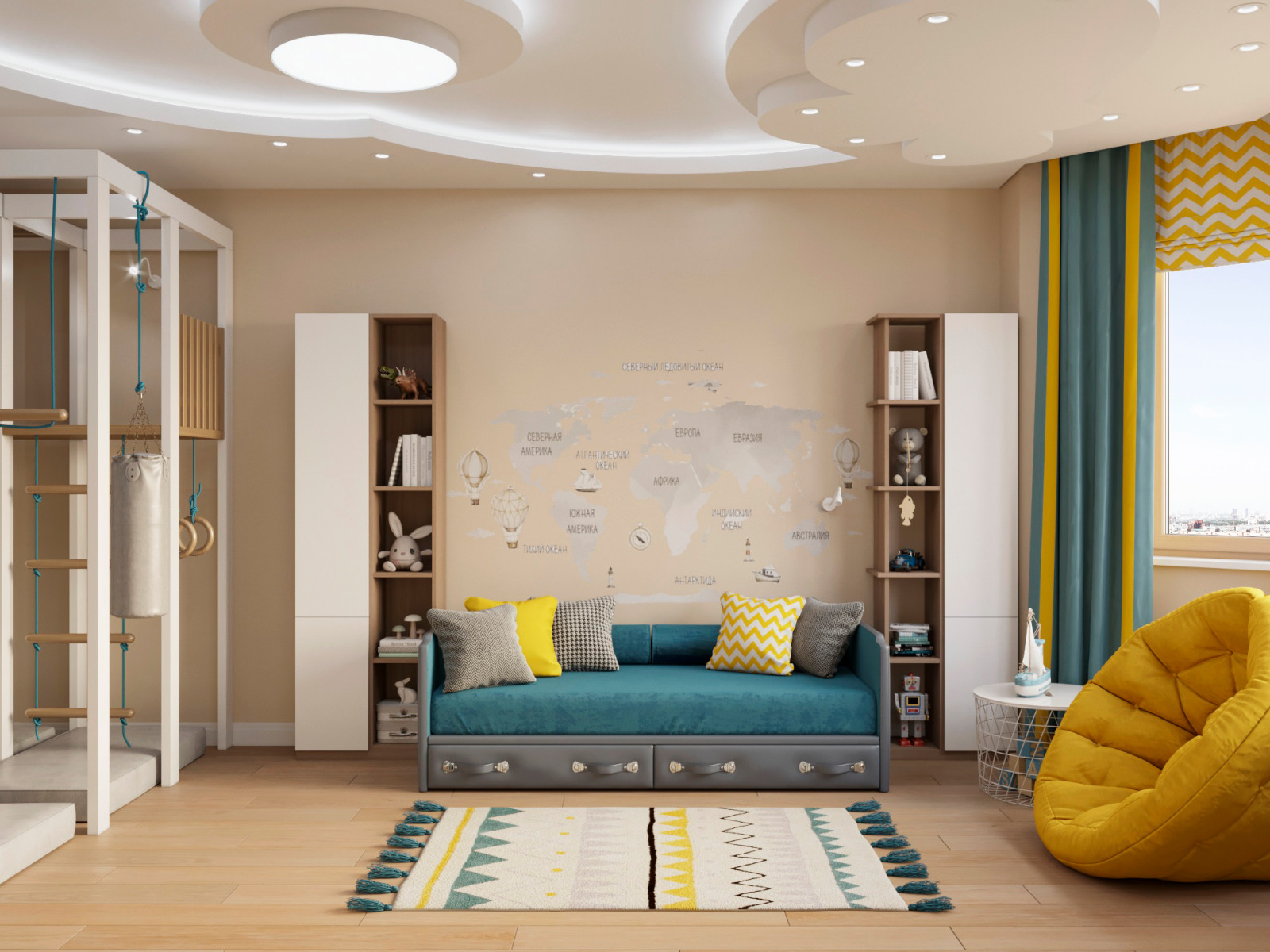 Комната для мальчика 5 лет