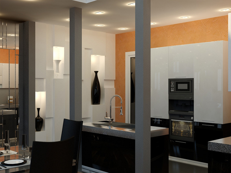 Гостиная в коттедже пос. Колосково