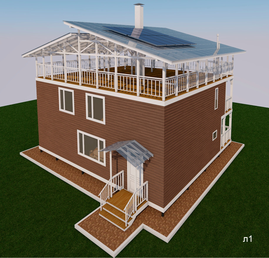 Реконструкция дачного домика с увеличением площади и этажности