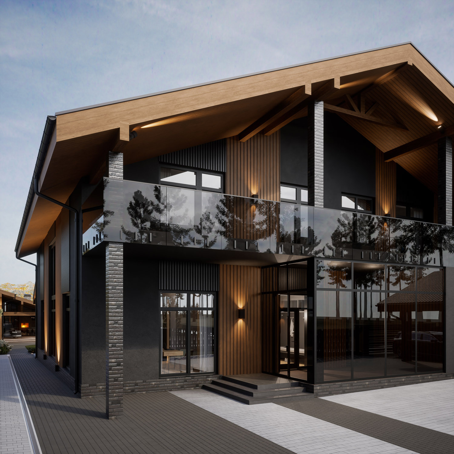 Современное шале Dark Chalet 730