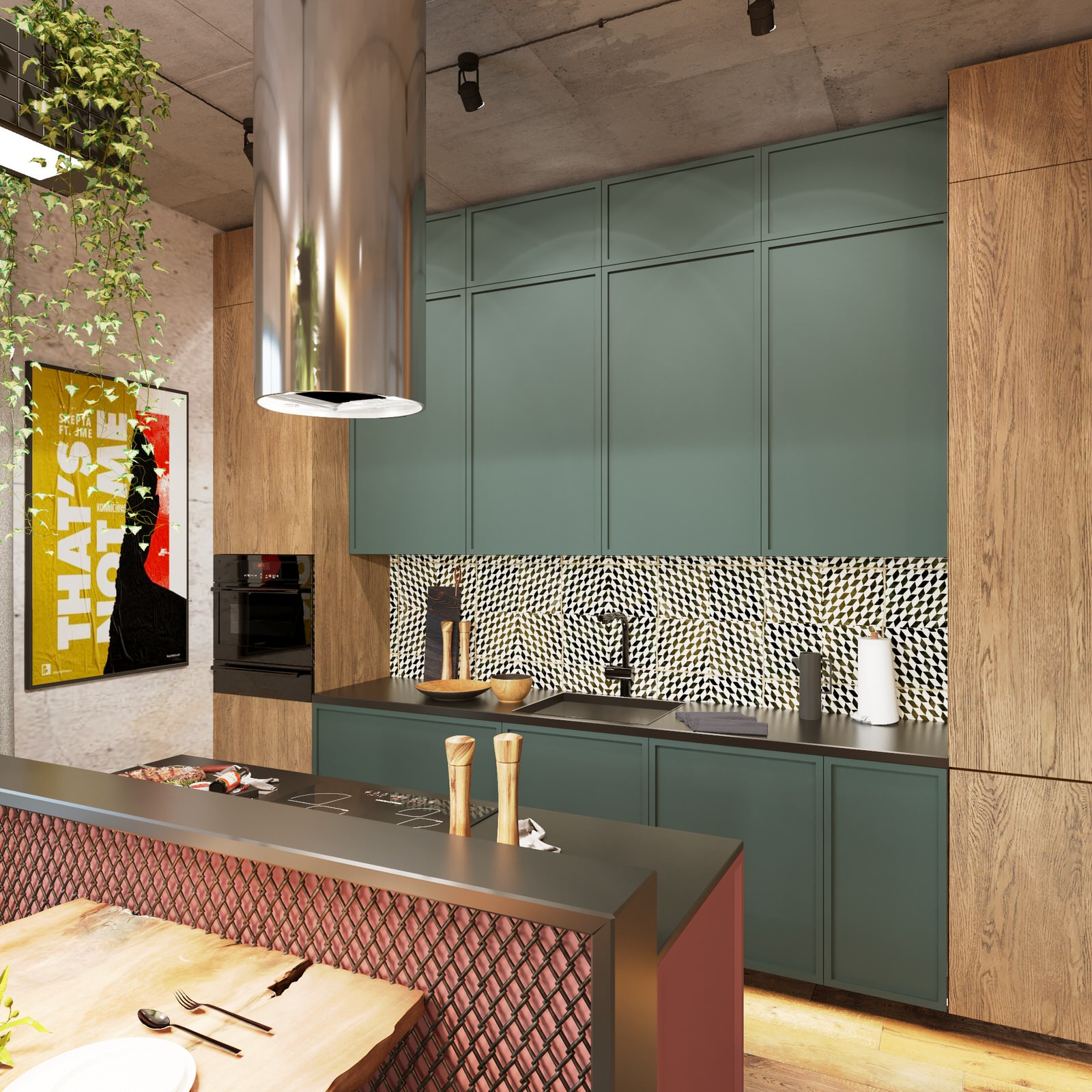 кухня-гостиная, спальня дома в КП Первомайский