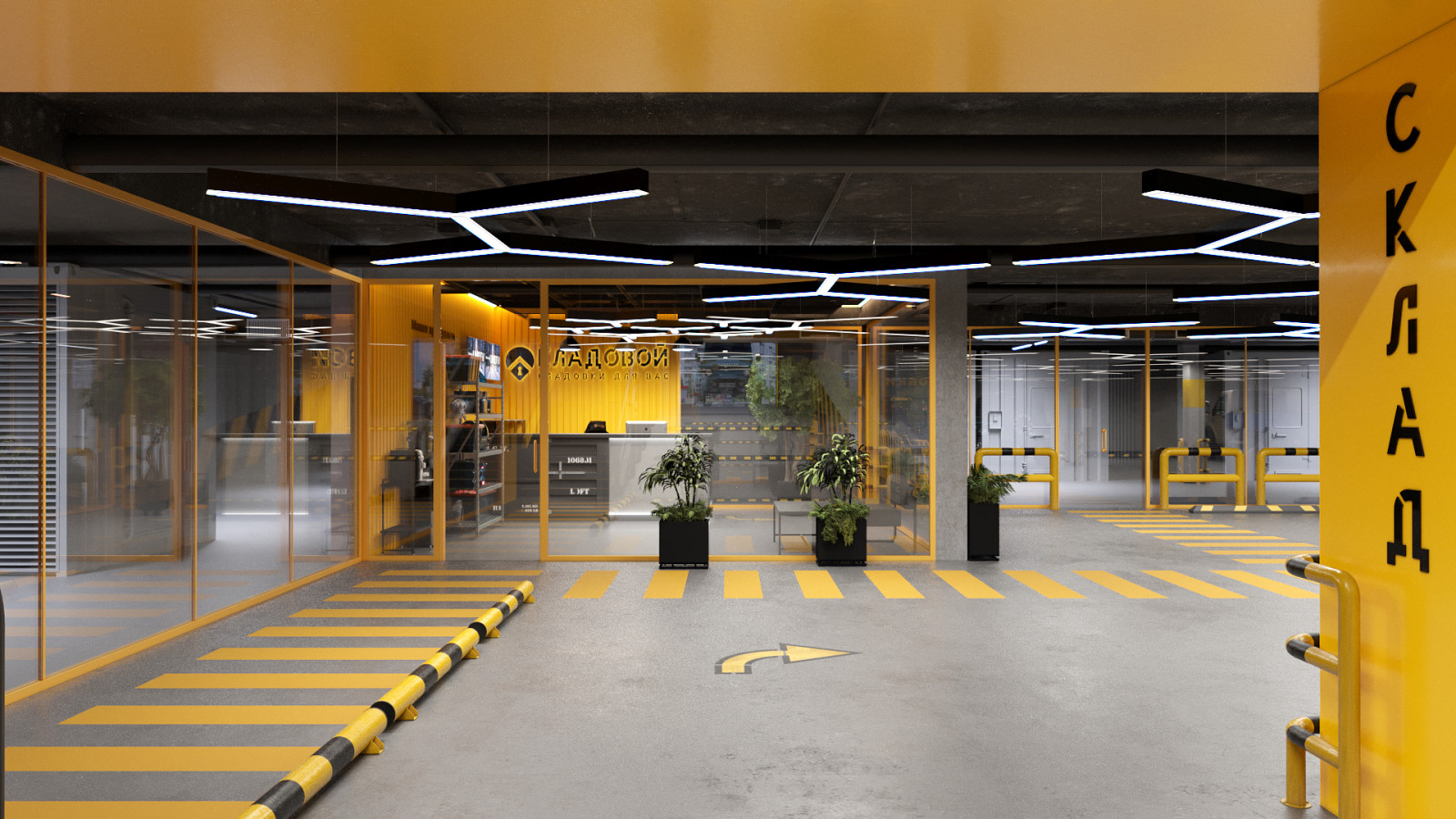 Интерьер складского помещения