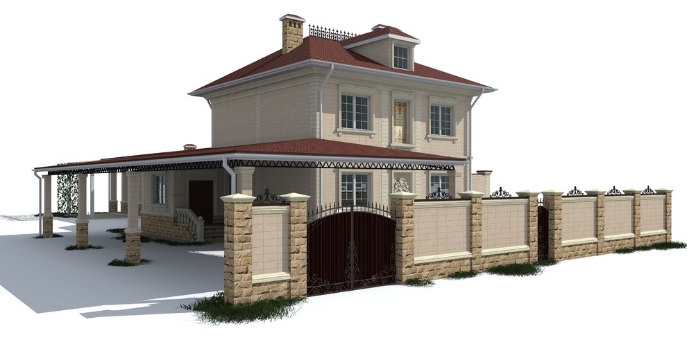 Проект фасада частного дома