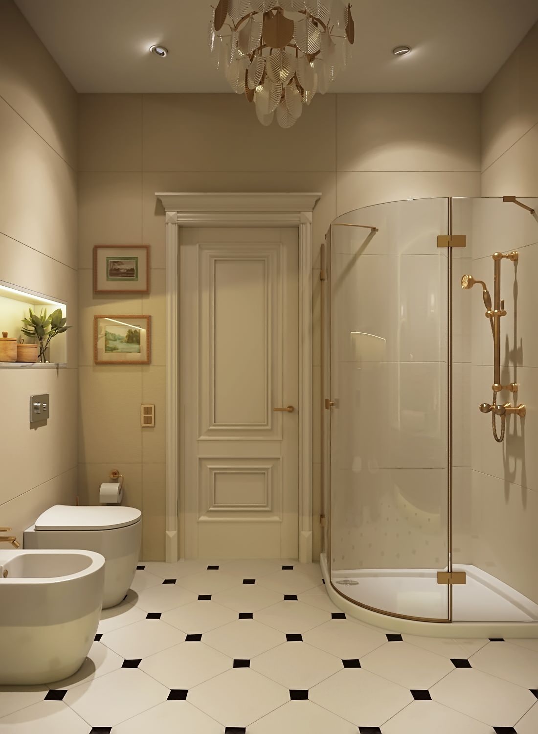 Кораллово-оливковый микс