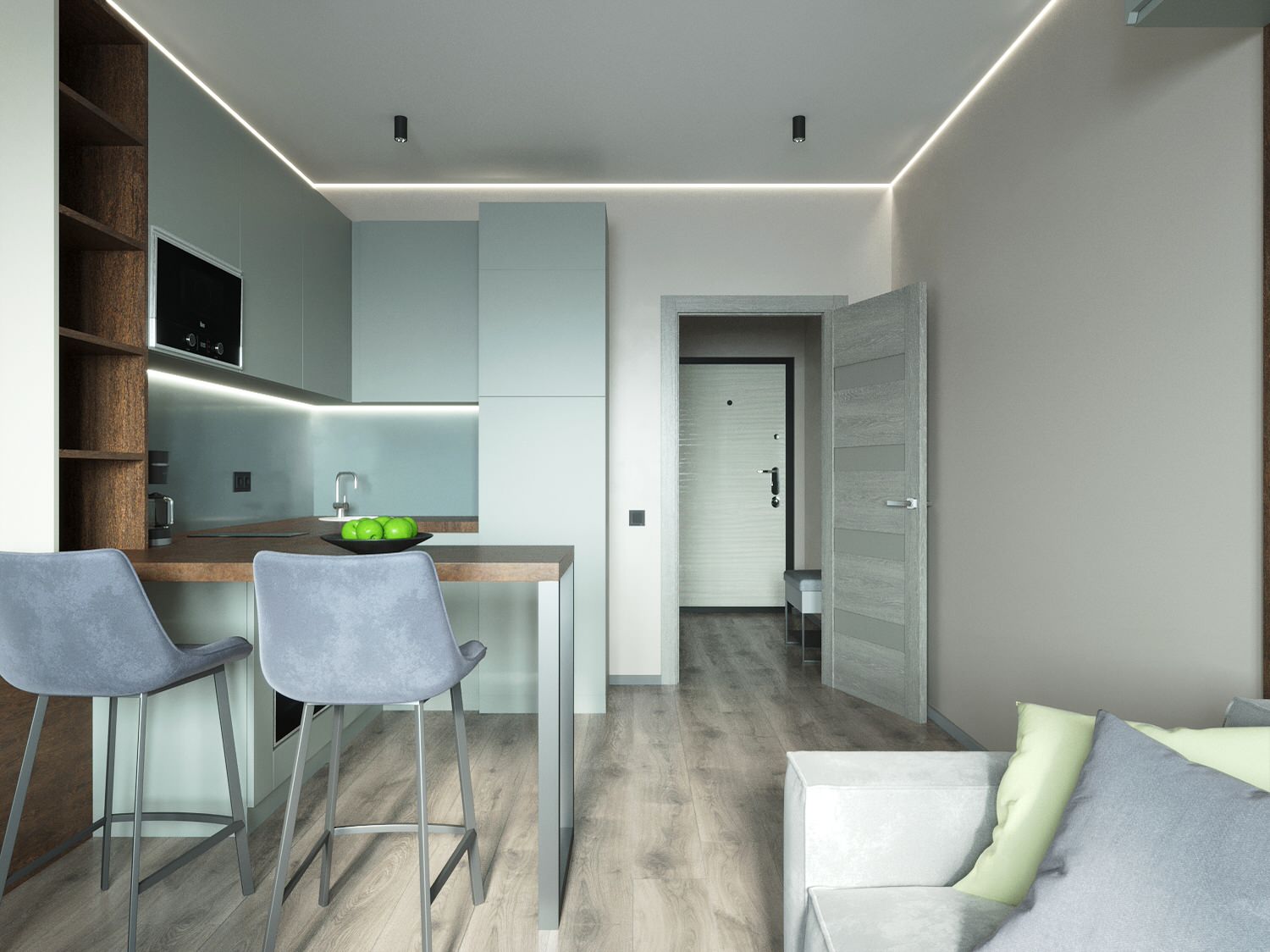 Кухня-гостиная