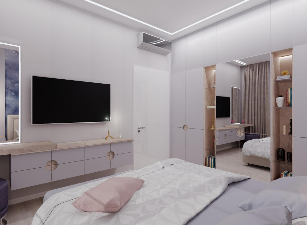 Дом 140кв.м. для взрослой пары в современном стиле с элеменами хай-тек