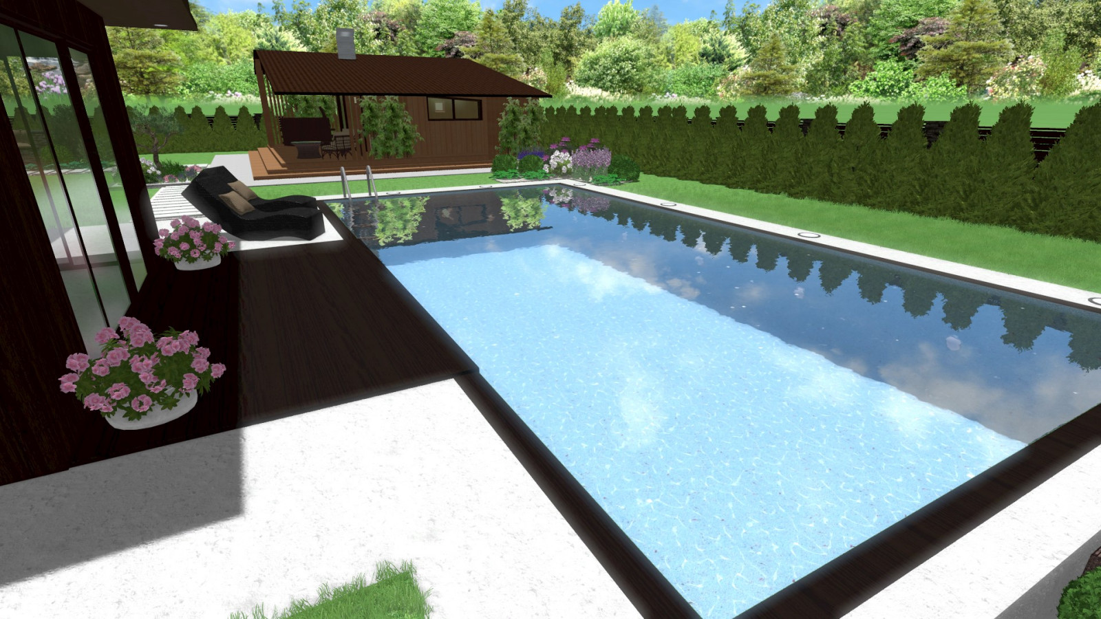 3D ландшафтный проект 1500 руб./сотка + все планы и чертежи