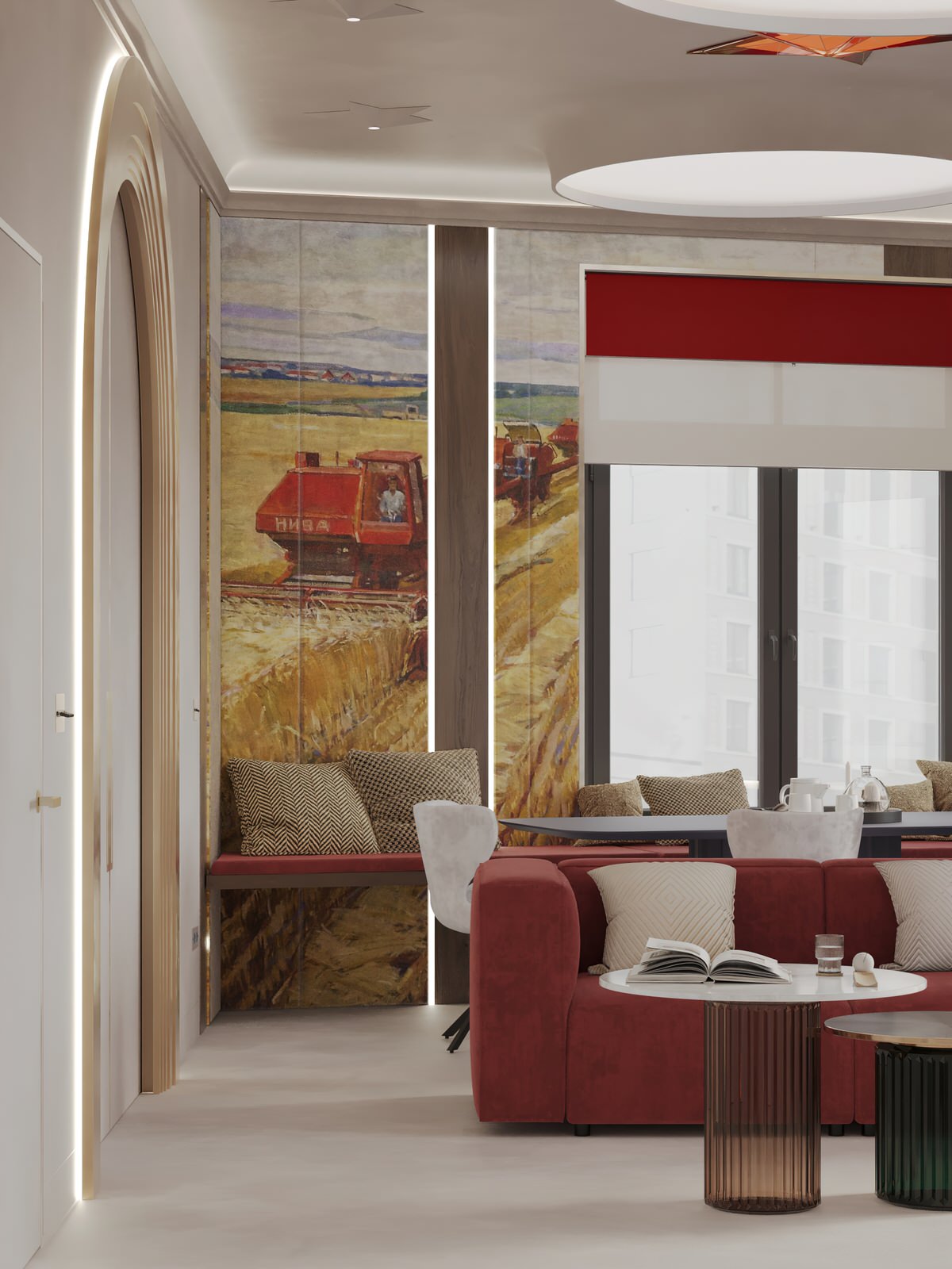 HÉ 210 // ЖК Серебряный фонтан, Москва, 91 м²