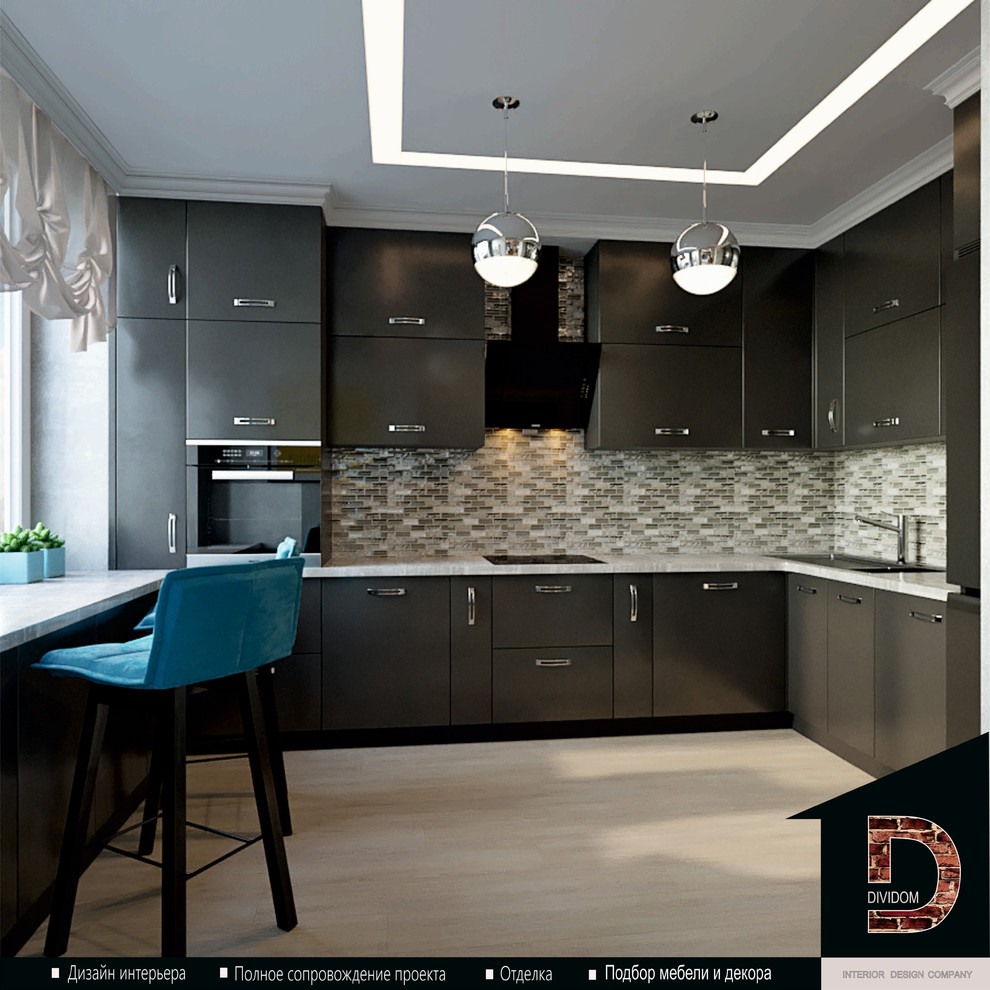 ДИЗАЙН КВАРТИРЫ СТУДИИ В СОВРЕМЕННОМ СТИЛЕ