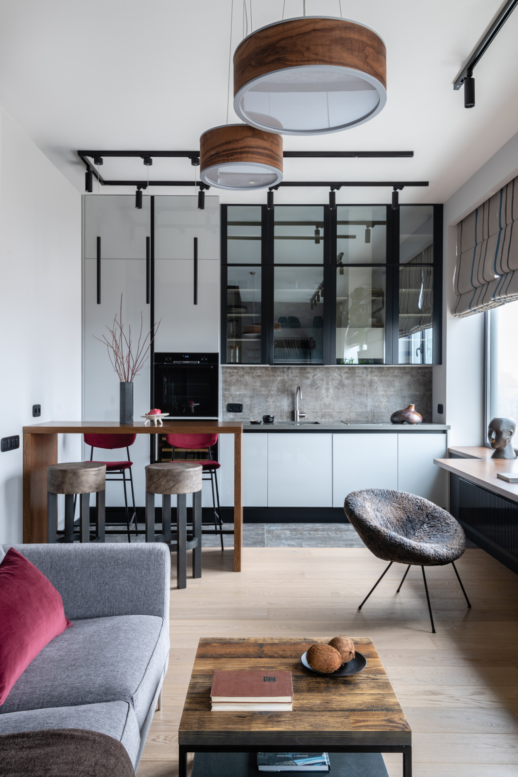 Houzz тур: Студия 44 кв.м с брутальным характером