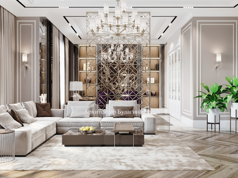 Гостиная в загородном доме