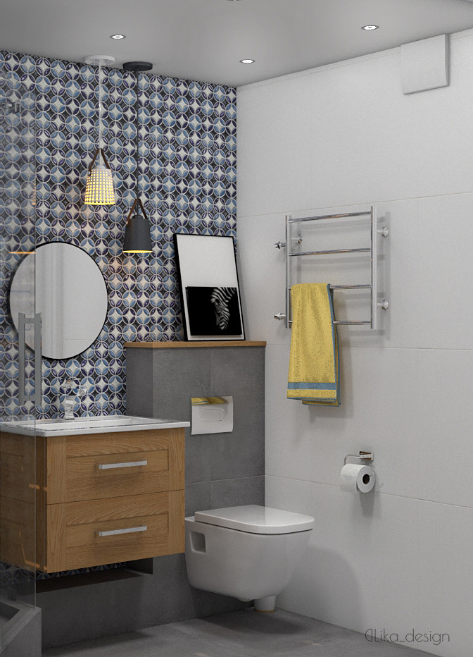 3 варианта одной душевой в Краснодаре