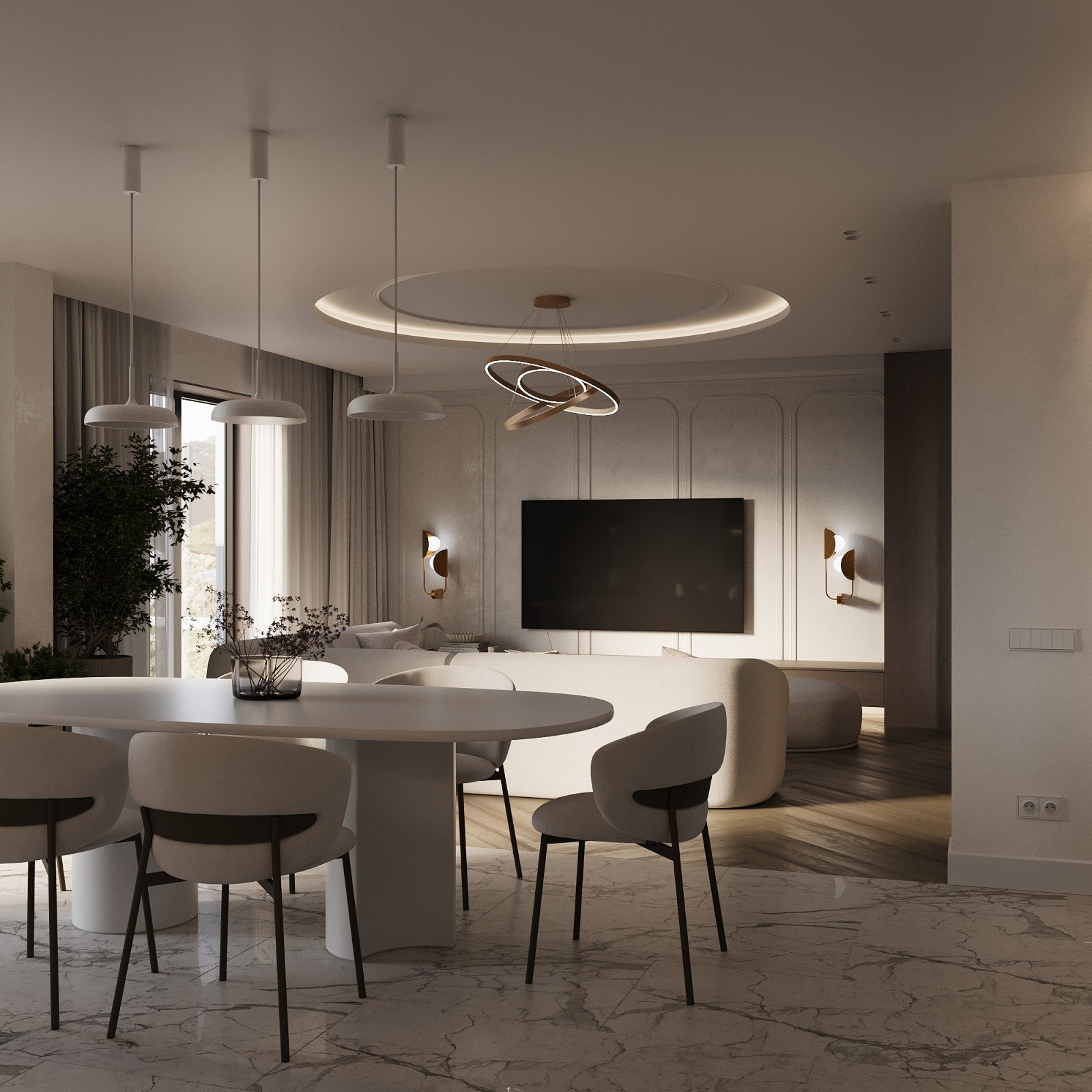 Обложка проекта: Гостиная в современном стиле