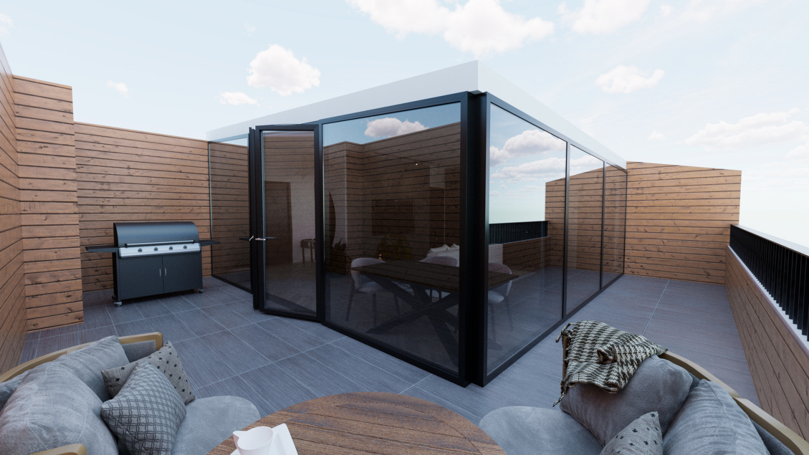 Обложка проекта: Интерьер пентхауса в стиле минимализм