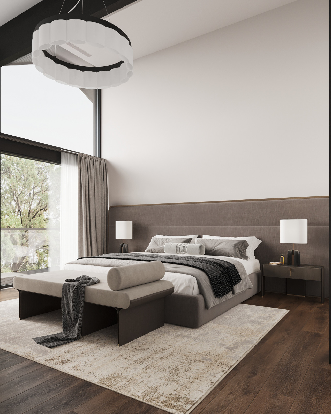 Дом 268м2. Спальня