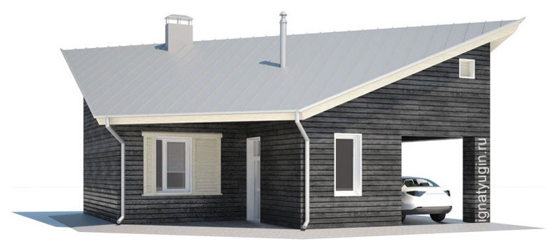 Обложка проекта: Дом-студия 40 кв. м.