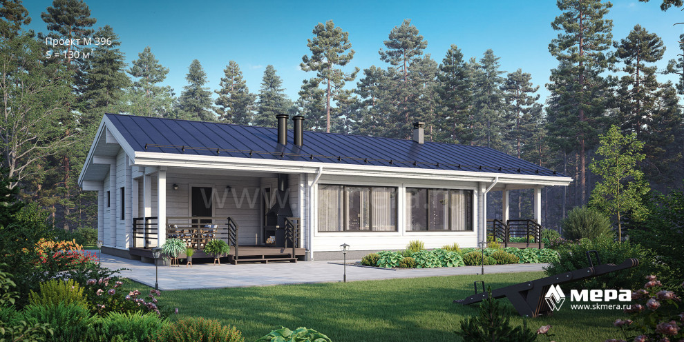 Современные дома из клееного бруса