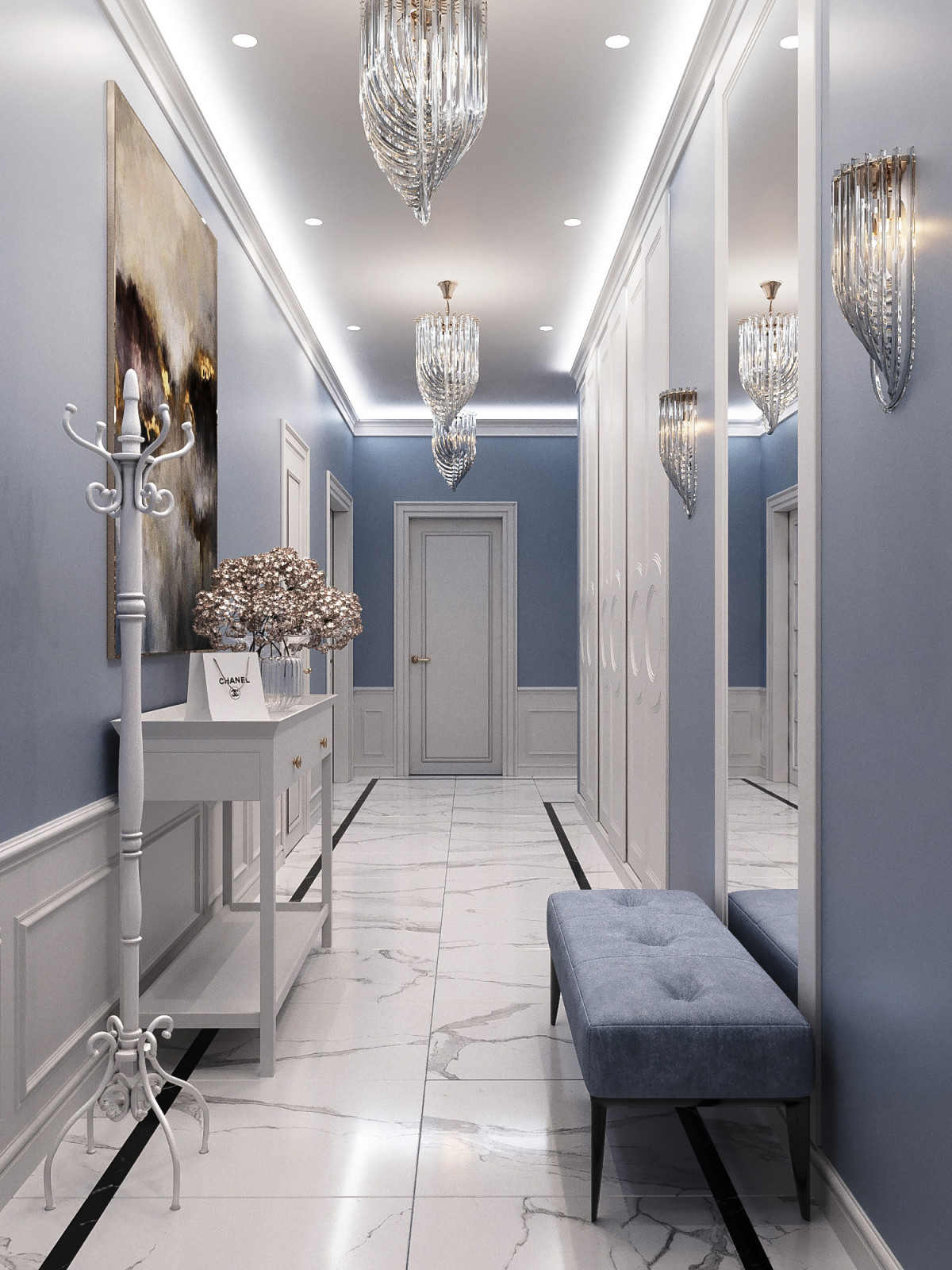 Дизайн интерьера трёхкомнатной квартиры, г. Рыбинск