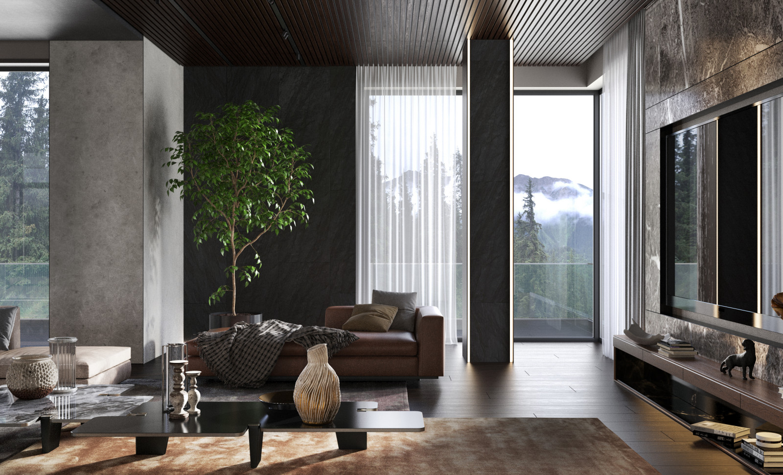 Интерьер дома в Крыму по проекту студии Пейковых