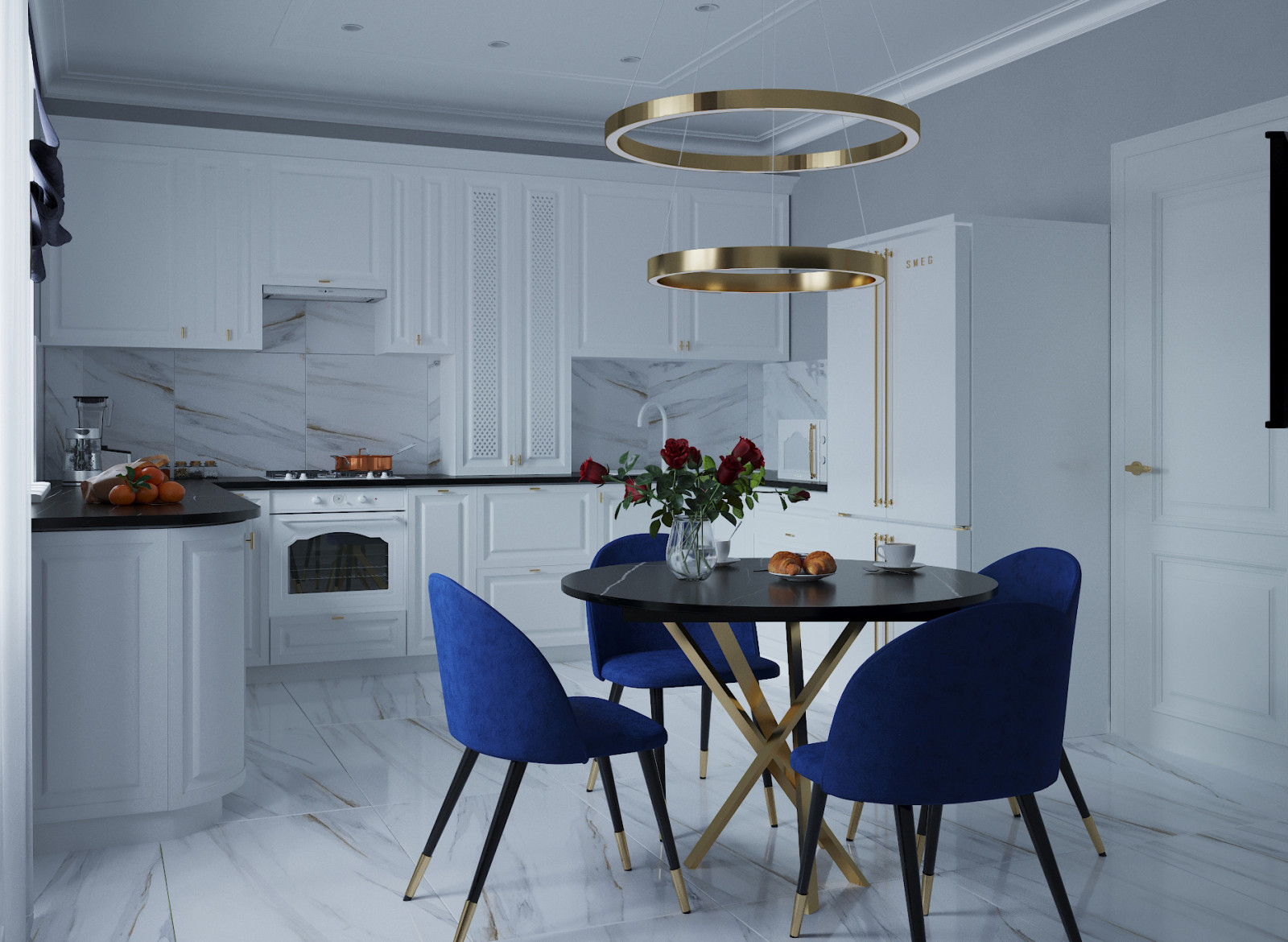 Воздушная неоклассика. Квартира, город Таганрог