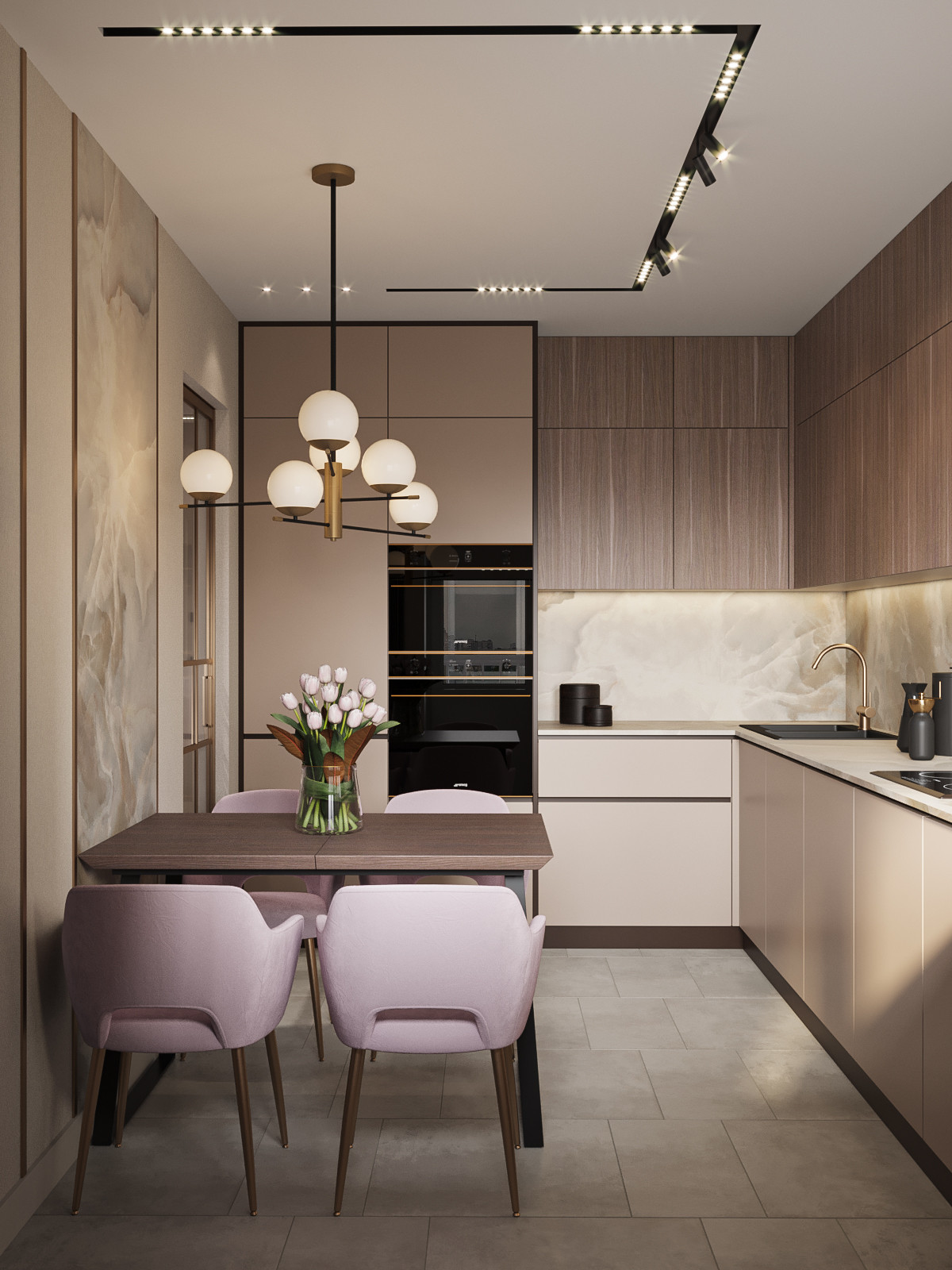 Zefir. Дизайн-проект квартиры, 60 кв.м