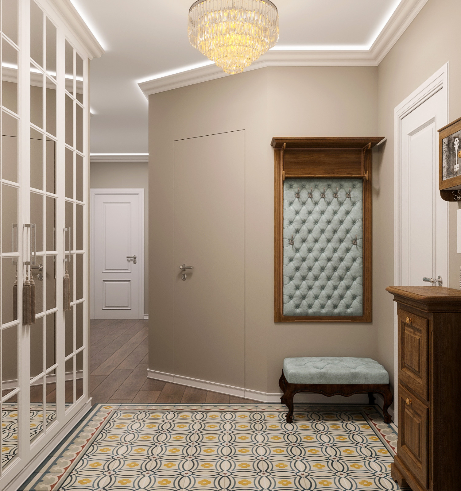 Прихожая с парадным ковром