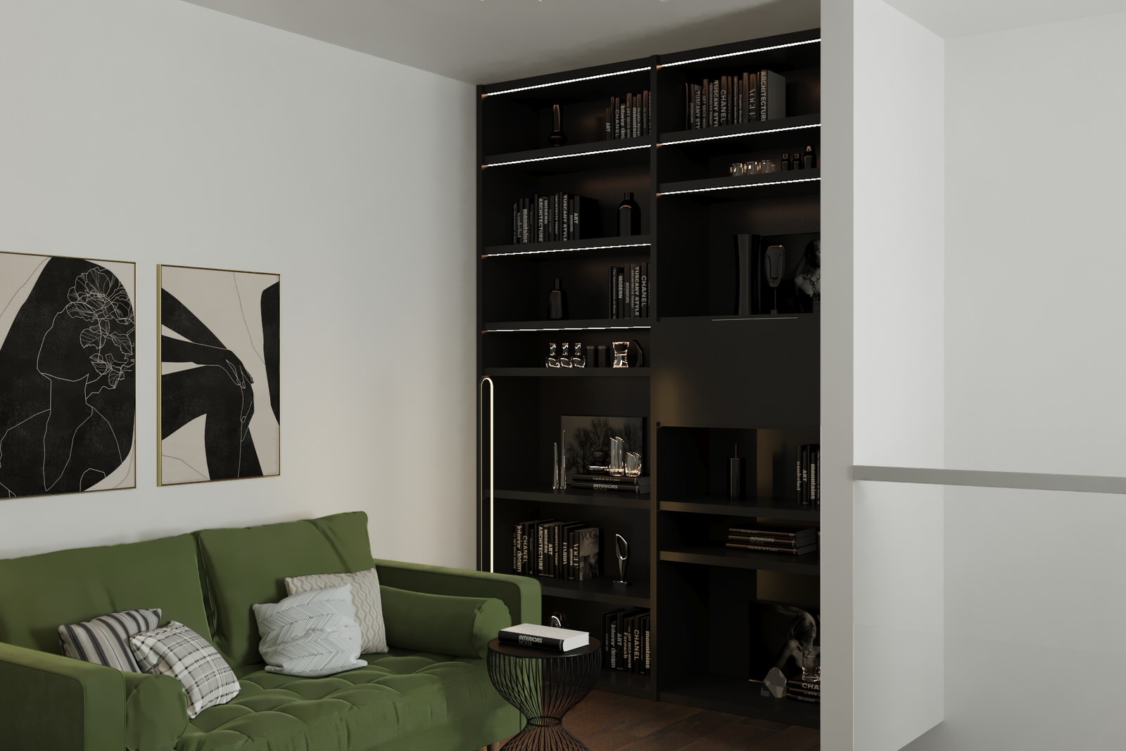 Двухуровневая квартира для молодой семьи