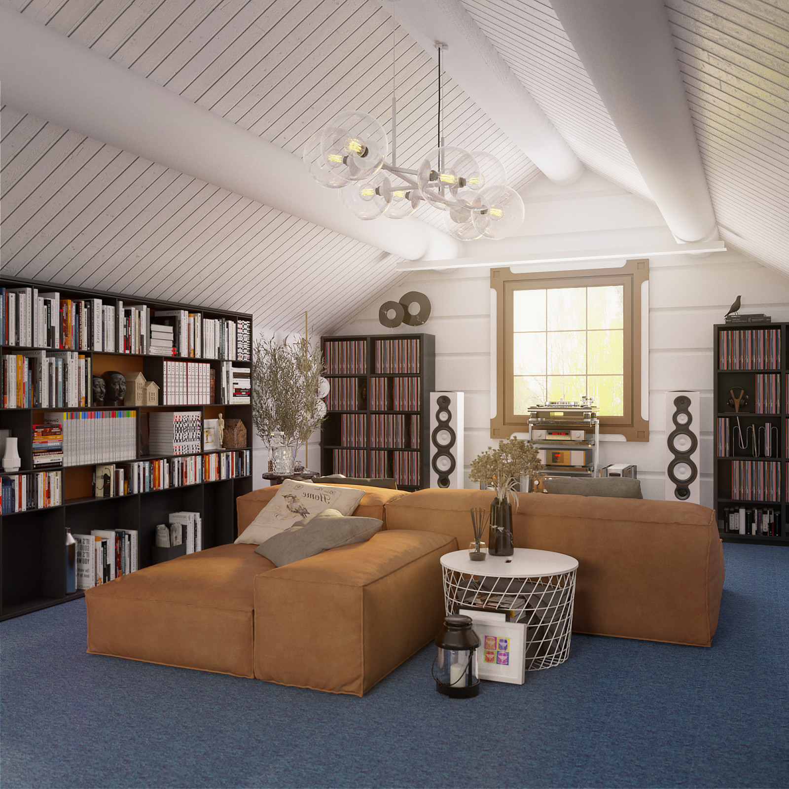 Обложка проекта: Дизайн-проект 2-го этажа частного дома.