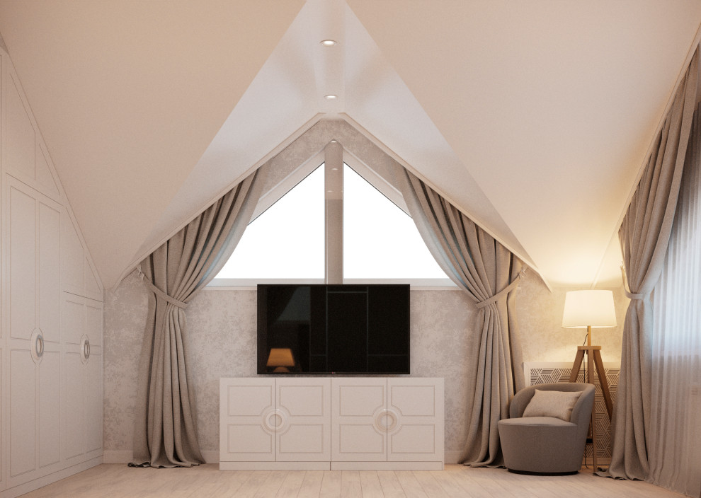 Спальня в нюдовых тонах