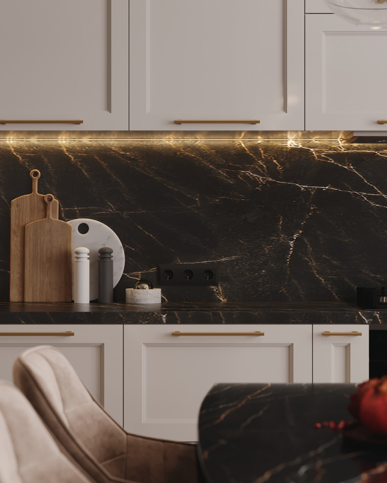 Дизайн-проект кухня-гостиная