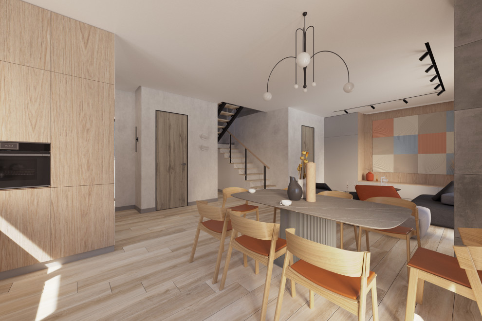 Загородный дом с ярким интерьером