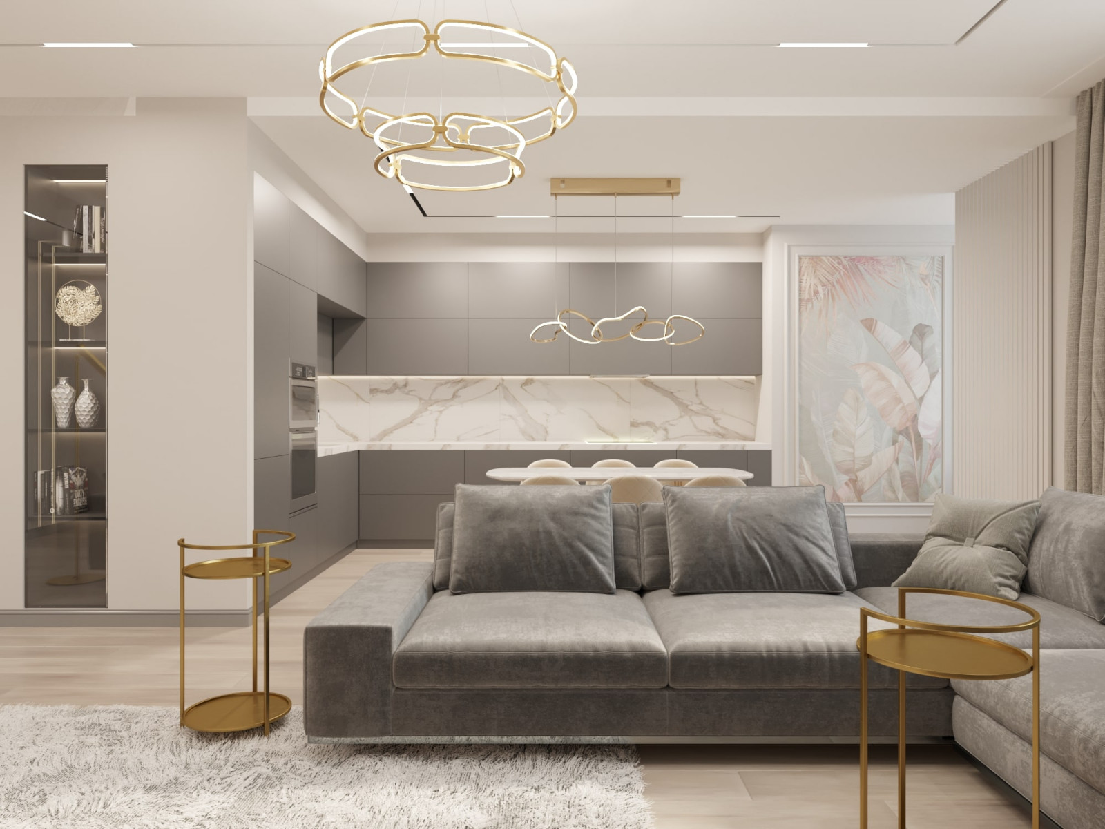 Элегантная неоклассика в бежево-серых тонах