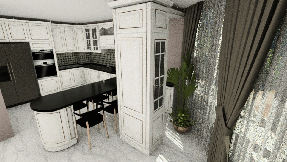 Обложка проекта: Кухня на заказ в Уфе с фасадами Орнелла Бьянка (массив Италия)