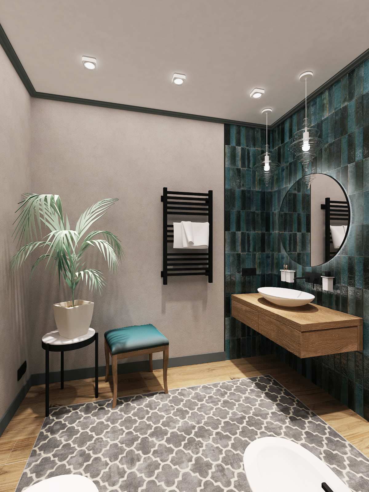 Малахитовый санузел