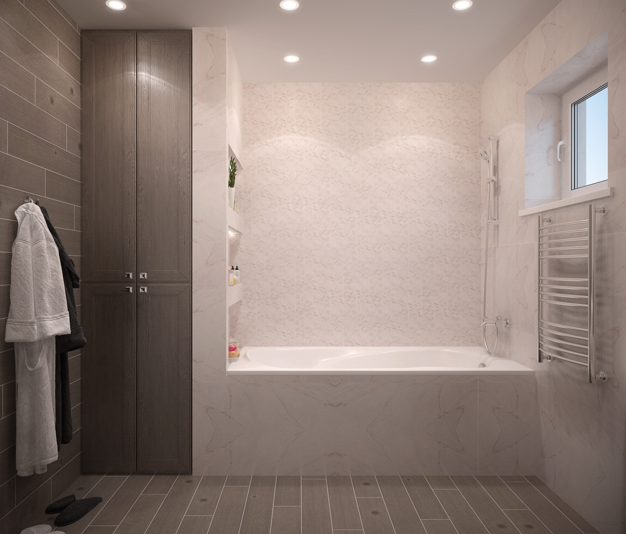 Обложка проекта: Дизайн ванной комнаты, ст.Динская