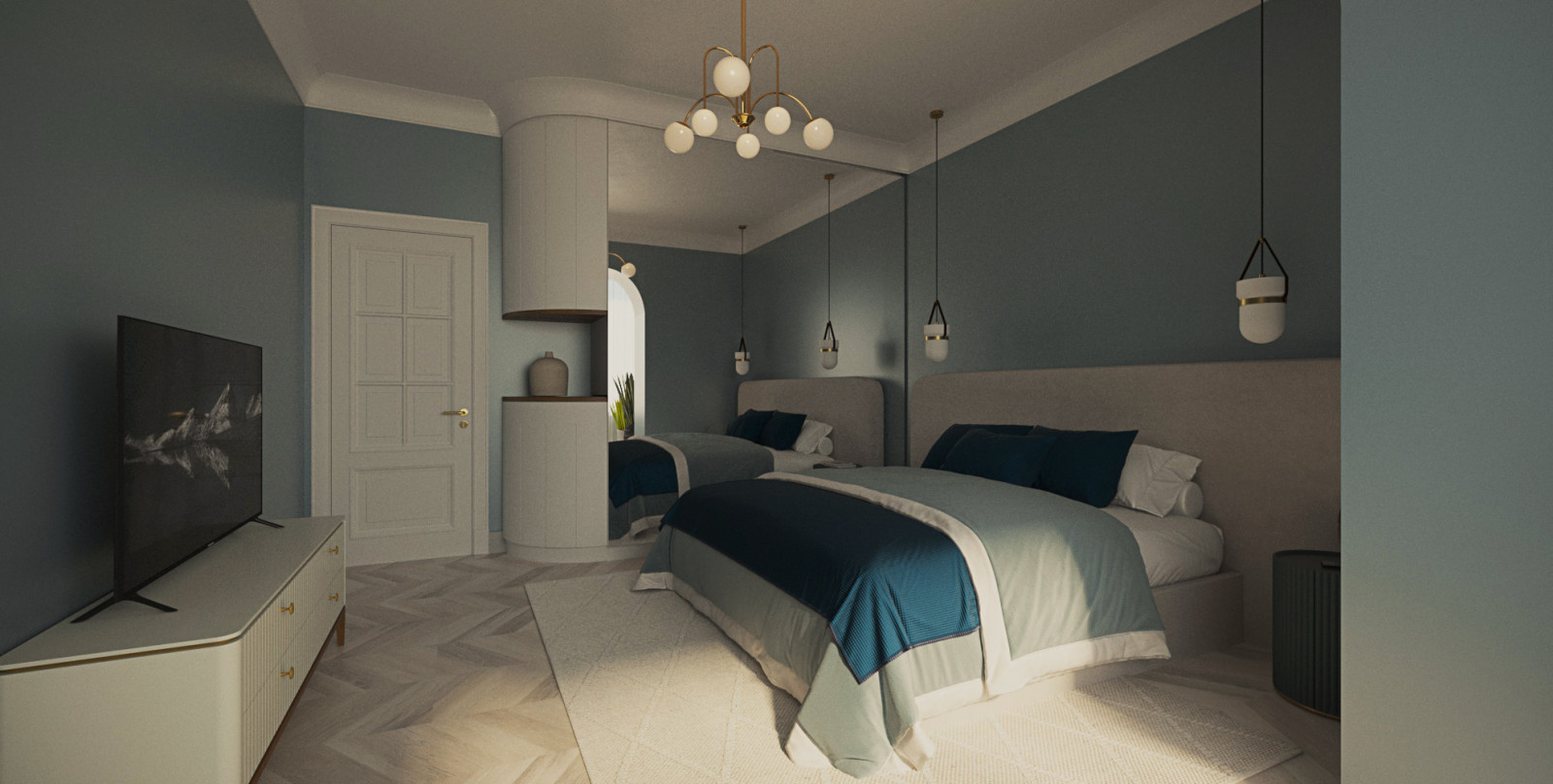 Квартира mid-century modern