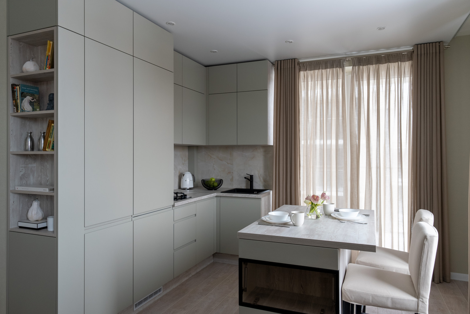 Мебель в едином стиле для однокомнатной квартиры в Светлогорске