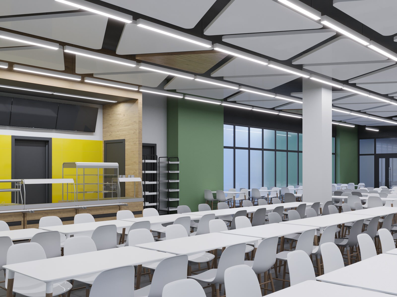 Дизайн-проект интерьеров школы на 825 мест