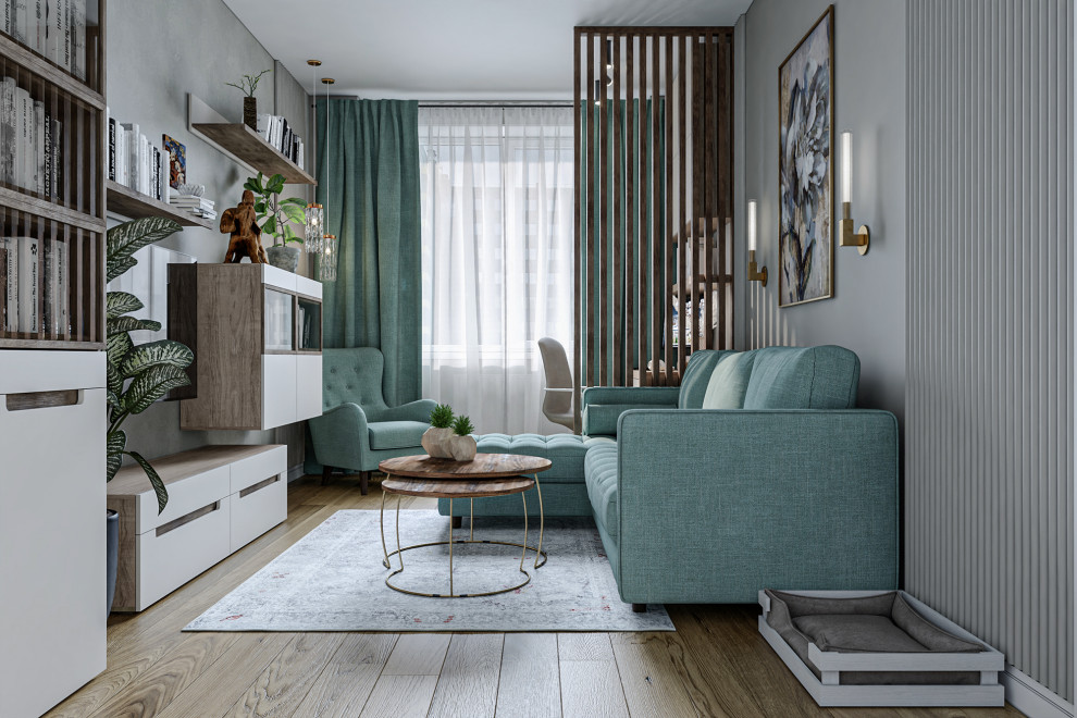 Обложка проекта: Двухкомнатная квартира в ЖК «Москвичка»